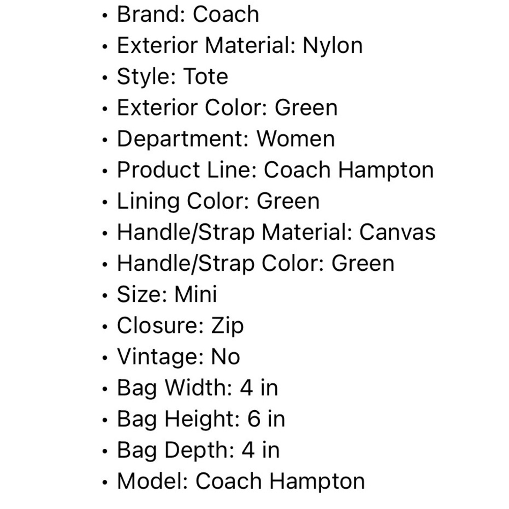 Coach Tote Bag - Picture 10 of 10